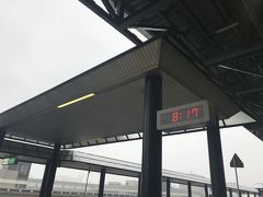 家を出た時点ですでに雪。
電車が遅れたら困るなと思っていましたが、特に遅延・混乱なく定刻どおり成田空港に到着しました。

成田も雪、しかも結構降っていてうっすら積もっていました。

出発当日に雪だなんて経験ないので、飛行機が飛ぶのかどうか、不安でした。