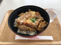 お昼はいつものジャンボカツ丼