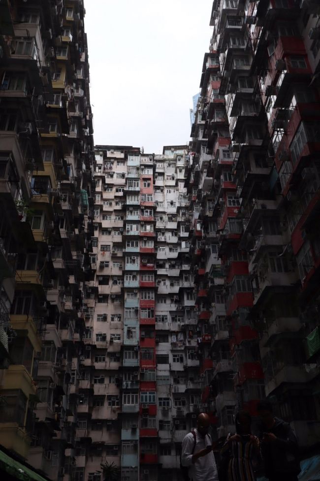 北角から今度はバスに乗り換えて、モンスターマンションに行きます。2019年から規制が入って地元住民しか入れないとの事ですが、多分土日の事でしょう。平日だったんですんなり入れました。