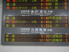 時々発病する、プライベートで新幹線に乗りたい病。
早朝に出発して、福井駅までやってきた。

ここから乗るのはダイナスター。

それにしても九頭竜線の薄さが気になる・・・