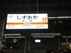 ロングシートに揺られて静岡駅に到着です。
途中で切り離したり増結したり忙しい列車でした。

ここで約三時間時間を潰します。