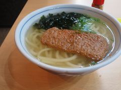 9:30　つれあいずんちが空腹を訴え、ターミナルビル1階のマドンナ亭でじゃこ天うどん550円を食す。
10:00　20分ほど待ってレンタカーの送迎車に乗車。うどんを食べたことを悔やむ。