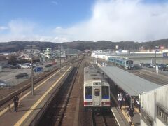 終点の久慈駅に到着しました。