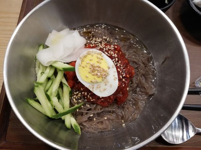 干しダラキムチの冷麺にしました。マシッソヨ。