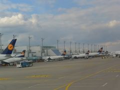 フランツ ヨーゼフ シュトラウス国際空港

ルフトハンザ機がずらりと並んでいます。