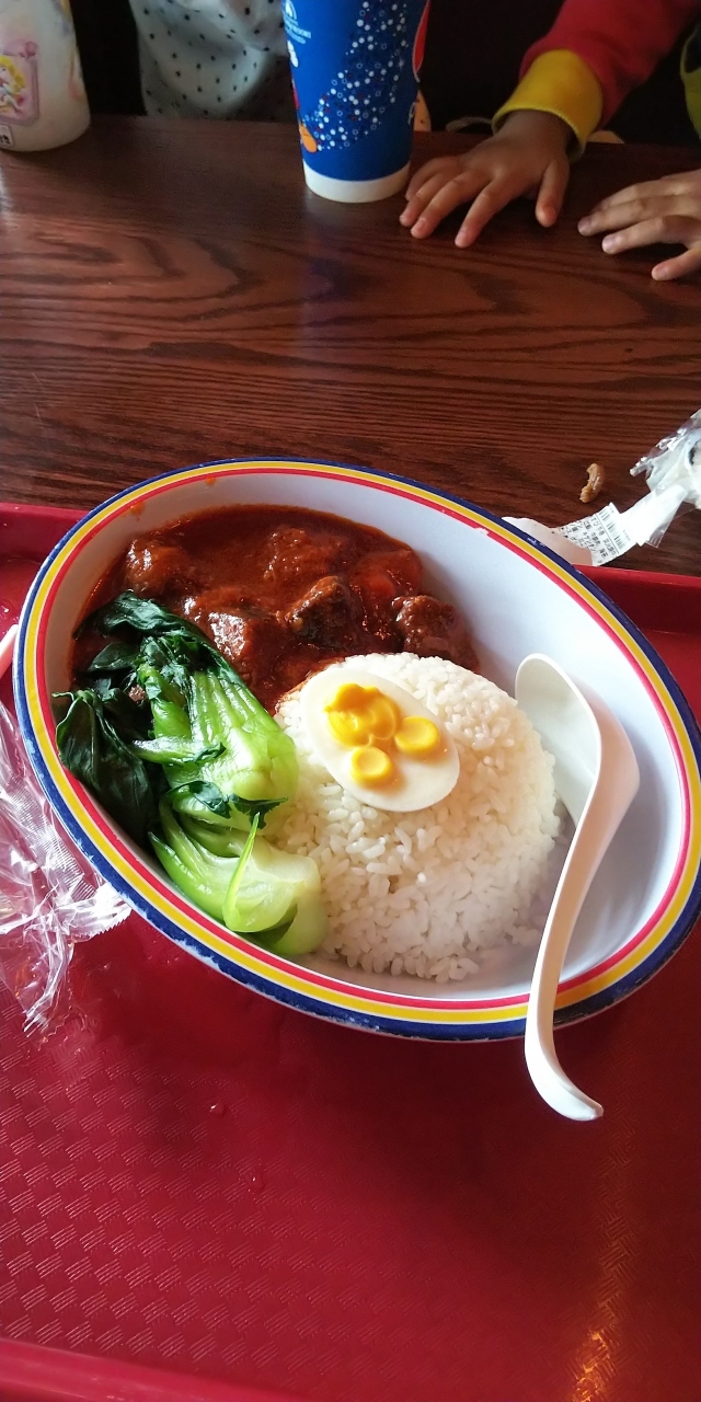 ２日目／５日間 上海ディズニー・ランチのカレー。