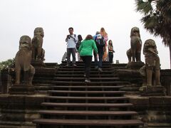 アンコール中央祠堂に向かう最後の階段