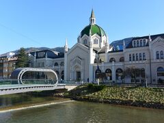 ミリャツカ川沿いに建つ芸術アカデミー。