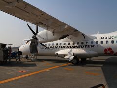 熊本空港でも出口へは徒歩で。