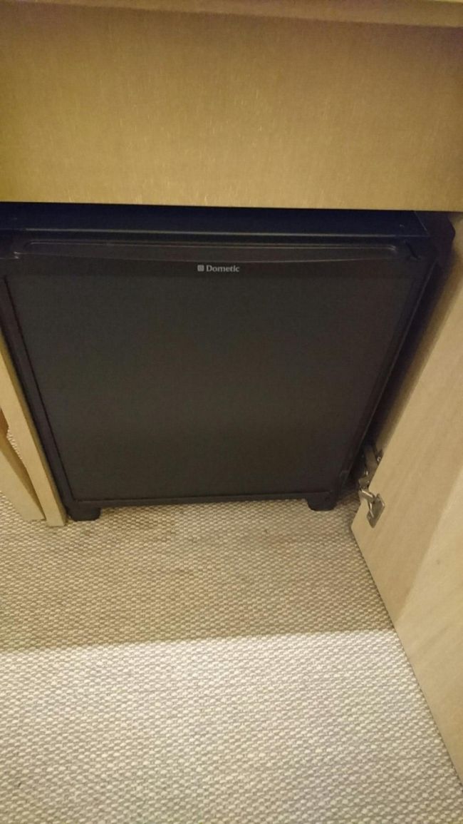 空の冷蔵庫もあります。<br /><br />写真撮り忘れましたが、インスタントのコーヒーや紅茶もありました。