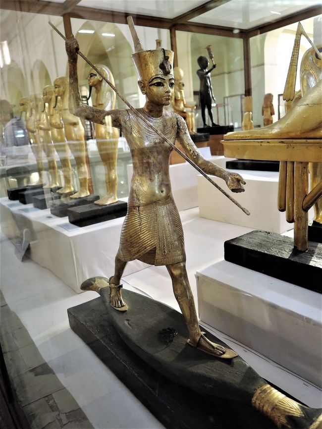 エジプトツタンカーメン王の黄金マスク パピルス画 額入り 堅い エジプトツタンカーメン王の黄金マスク パピルス画 額入り 堅い