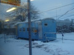 お、久しぶりの貨車駅。