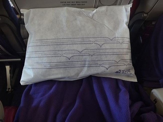 ブランケットも、枕も、まぁまぁでした。<br />もっと薄っぺらいと思っていた。<br />なんか、タイ航空って、好き。<br /> <br />羽田について、家に着いたのは、ぎりぎりその日のうち。<br />最終日は、ほぼ移動だけど、家に帰ってすぐに寝てしまえば、<br />深夜便より楽かな～。<br /> <br />5月のリベンジ旅行でしたが、ホテルも良かったし、<br />良い旅となり、良かった～