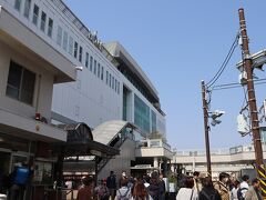 小田原駅の南口。