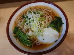 東京っぽい店名とは裏腹に関西っぽいつゆでした。

しかし、蕎麦湯が置いてある立ち食いそばというのも珍しい。

さてと今日はどうしますかね。