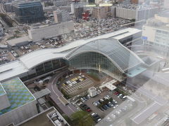 金沢駅ともてなしドームが眼下に。
