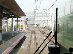 久宝寺から　おおさか東線　新大阪行　かぶりつきで

８時半くらいで通勤時間帯も終わり頃でしたし。