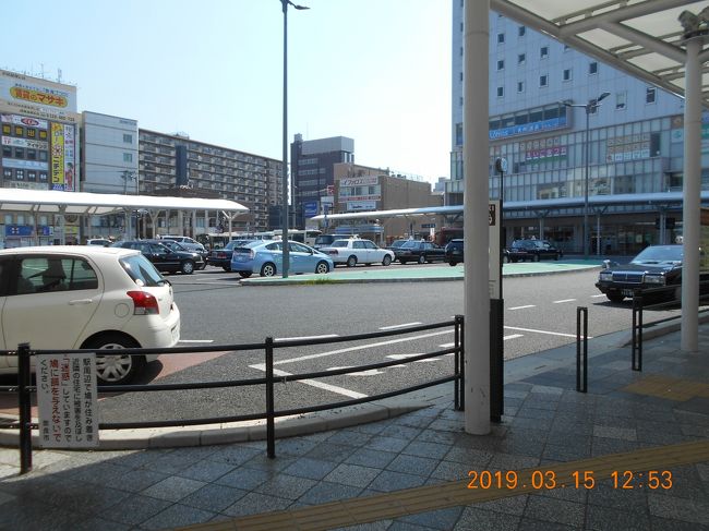 奈良駅前のバスのロータリー