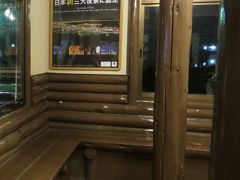 六甲ケーブル下駅の待合室　

ちょっと肌寒かったので　
こういう待合室は助かります