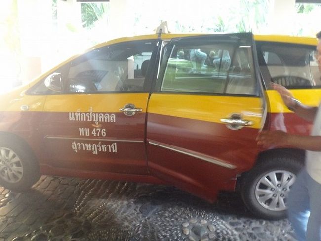 タクシーが来ました。帰ります。。。