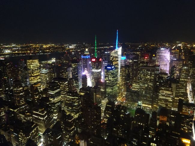 エンパイアステートビルからの夜景。<br />