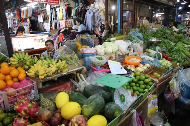 南国の果物が並んでいます。