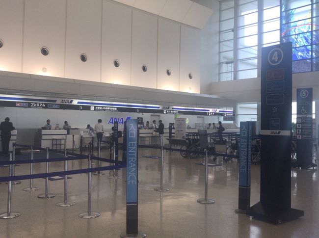 昨晩、オンラインチェックインをしたとくに１万５千円でエコニミークラスからプレミアムクラスにアップグレードできると出ていたので、贅沢にアップグレードしちゃいました！<br />おかげで空いているプレミアムクラスのチェックインカウンターを使うことができました。