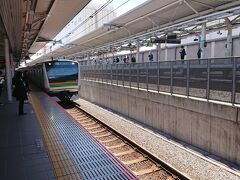 浦和駅から宇都宮線に乗り換えます。