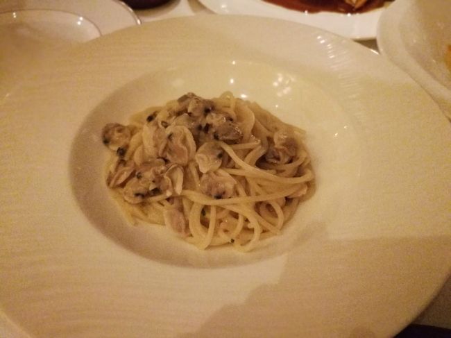 インターコンチネンタルバリリゾート<br />イタリアンレストラン　Bella Cucina<br />アサリのパスタ<br />
