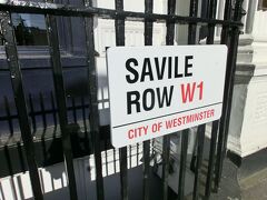 the place is on Savile row