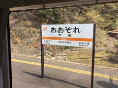 水窪駅から水窪川を離れ大嵐駅で天竜川に戻ってきます。
