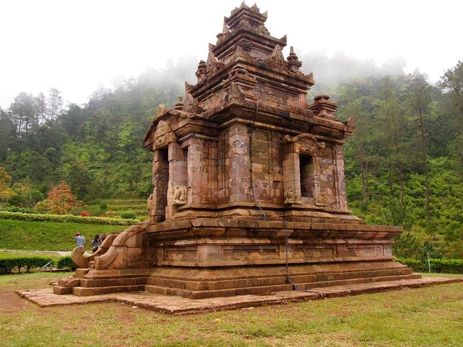 同じタイプですね。聞くところによると、ディエン高原にも同タイプの遺跡がありますが、そっちの方が少し古いそうです。今は整備されているが、建てられた当時は、何もない山の中です。日干し煉瓦も混じっているが、石は何処から来たのやら。