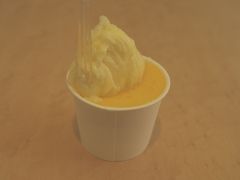 バスまでちょっと時間があるので、空港内のミルミル本舗でアイスを。

やっぱマンゴーアイスは美味しいですね。