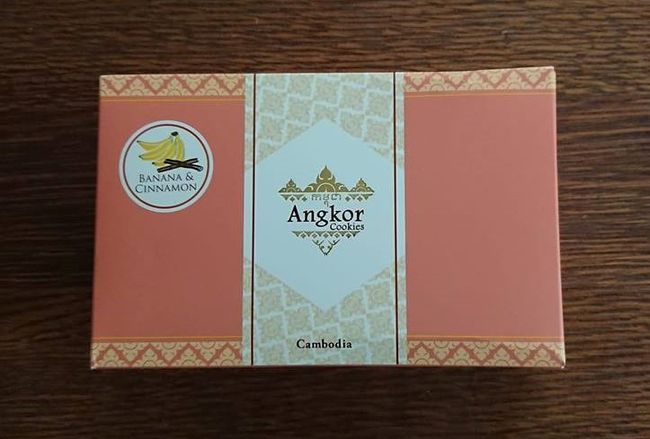 購入したアンコールクッキー　バナナ味<br /><br />５個買うとひとつおまけが付きます。