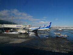 除雪状態も良く、千歳空港の着陸態勢も万全でした。