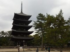 　美しい国宝の五重塔。室町時代の再建で、木造仏塔としては東寺の五重塔に次いで５０ｍは日本で２番目の高さです。
