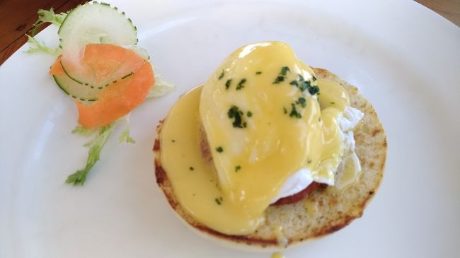 エッグベネディクトを頼んだんだけど、玉子が半熟じゃなく残念でした。だから1回しか頼まなかった。
