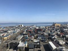 2日目（4月14日）の朝
ホテル青森の客室からの景色

