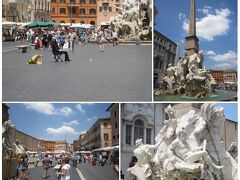 ＜ナヴォーナ広場＞

ローマでいちばん大きくで美しい噴水を選ぶなら、
四大河の噴水とネットゥーノ（ネプチューン）の噴水があります。

映画　＜ダヴィンチコード＞の撮影の場所としても有名ですよね。
