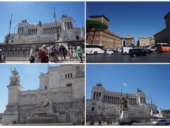 ＜ヴェネツィア広場　/　エマニュエル2世の記念館＞

エマニュエル2世は 共和国に分かれていたローマ時代、
フィレンチェとヴェネツィア 共和国を一つのイタリアに
統一した最初の将軍だったそうです。

ヴェネツィア広場の名称はローマ空港局が
当時ヴェネツィア大使館だったという所から付けられたそうです。
