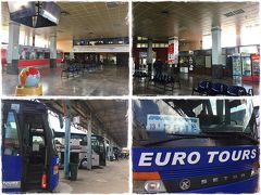 (12:52) バスステーションにはたくさんのバスが並んでおり、窓口で問い合わせると「1番乗場」に案内されました。

＜バスでPristinaからPejeへ＞
Pristinaのバスステーションから、13:00の予定が遅れて13:20発15:00着で、所要時間は1h40でした。時刻表は見つけられませんでしたが、Pristina-Peje間のバスは頻繁にあるらしい。チケット代は4EUR、乗車中係が徴収に来ます。

時刻表はこちらを参考にしましたが確実ではないようで、バスステーションで確認した方が良いみたい。

※地名はPristinaもPristine(アルバニア語)になったり、PejeもPejaやPec(セルビア語)と書かれたりするので注意。

＜時刻表サイト①gjirafa.com＞
https://gjirafa.com/Autobus?nisja=Prishtine&destinacioni=Peje#

＜時刻表サイト②BalkanViator＞
https://www.balkanviator.com/en/bus