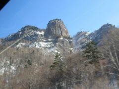 車窓より、層雲峡2。