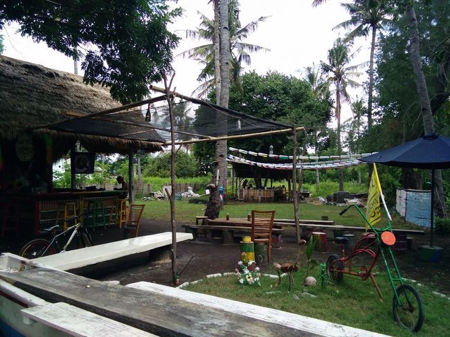 島の中心部の生活風景です。