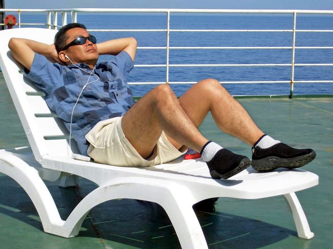 前日のイスキアでの1日とこの日でほとんど真っ黒になりました。この後も毎日海で遊んでいたので、小学生の夏休みのようでした。