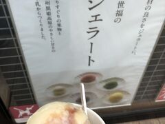 歩いてへとへとな時にみつけたジェラート！

シングルとダブルは100円しか違わないので
ダブル。メープルくるみとりんご。最高に美味しい。