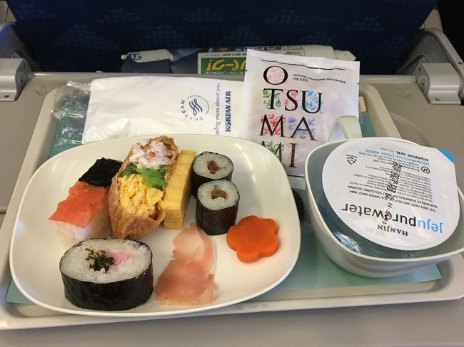 ソウルまでの機内食です。