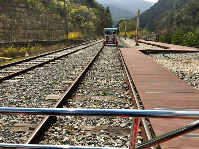 　簡単に韓国語でブレーキ操作とかの説明を受けて出発進行です。