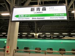 22:31　１分遅れで新青森駅に着きました。（東京駅から３時間６分）