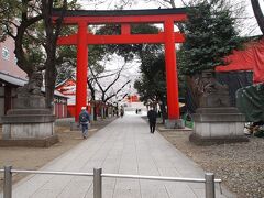 新宿の「花園神社」さん、さすがに朱色の大きな鳥居です。