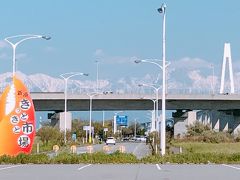 お天気も良く富山市内のどこからでも立山連峰が見えました